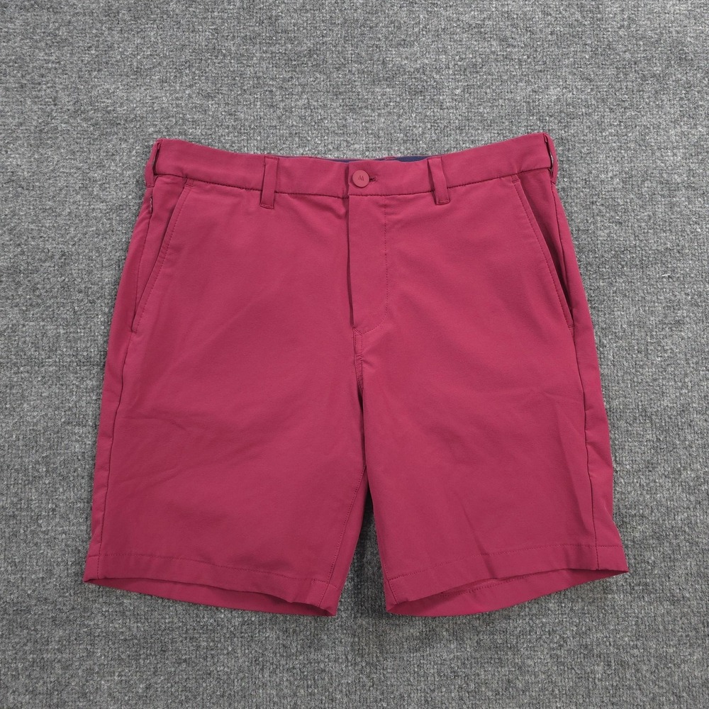 Mizzen Main Shorts Mens 32 Pink Helmsman Chino 8in Stretch Performance Golf